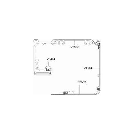 V3580G66 Valor LL 6650 Rohes Leichtgehäuse DITEC ENTREMATIC V3580G66