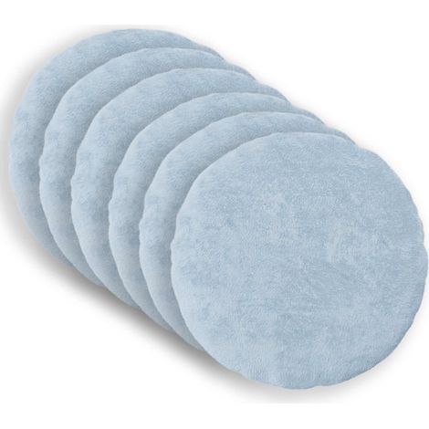 Housse de coussin 6 pc HEERLEN Bleu clair Ø 30 cm