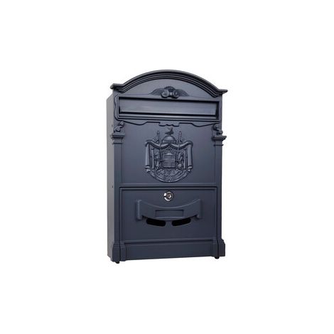 C CASSETTA POSTALE REGIA ANTRACITE 7016 25.5X9X41CM- 1,0 pz