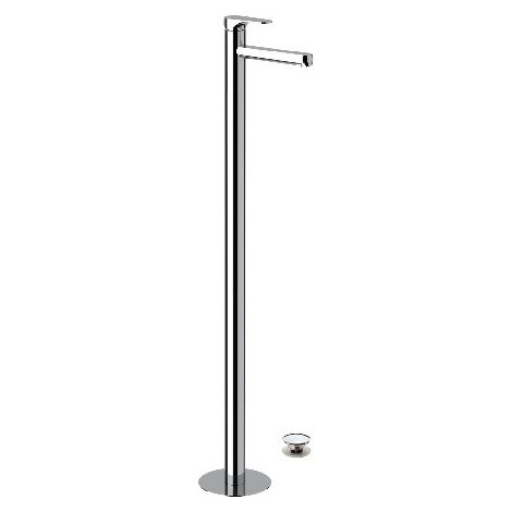 Class line remer miscelatore da pavimento con scarico click clack (1/2)