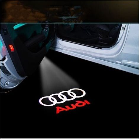Projecteur De Porte - Éclairage D'Accueil À Projection Laser - Compatible Avec Audi A4 A5 A6 A7 A8 Q3 Q5 Q7 - Par Paire