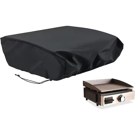 Housse Protection Plancha Tissu Oxford 420D - 65×60×25 cm Imperméable, Anti-UV, Anti-poussière, Noir, Usage Extérieur (1/5)