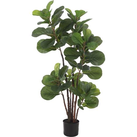 Artificial Fiddle Leaf Fig Tree - 120cm, PE Material - for Home, Office, Decoration (1/5)