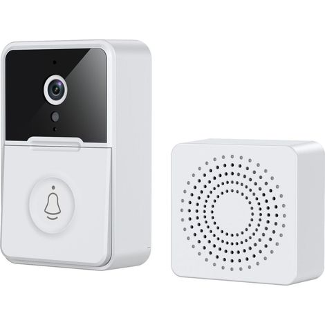 Sonnette vidéo sans fil, sonnette de sécurité visuelle intelligente, caméra de porte, détection de mouvement, vision nocturne, communication bidirectionnelle, surveillance en temps réel-AquaForge