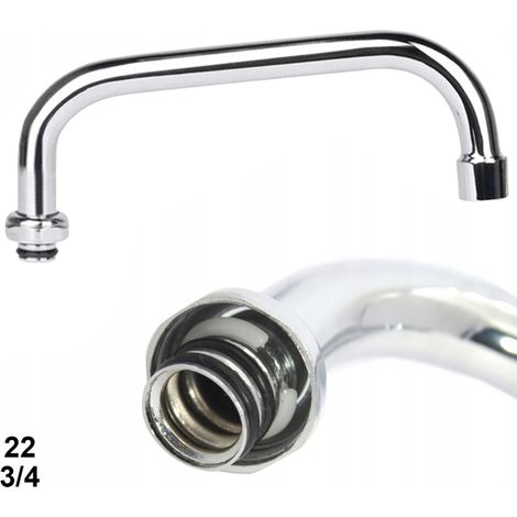 Caño para grifo de fregadero de cocina de pared de 22 cm (3/4") (1/5)