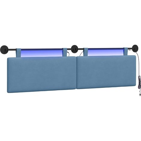 Maison Exclusive - Testiera sospesa Blu Tessuto in Cords (1/5)