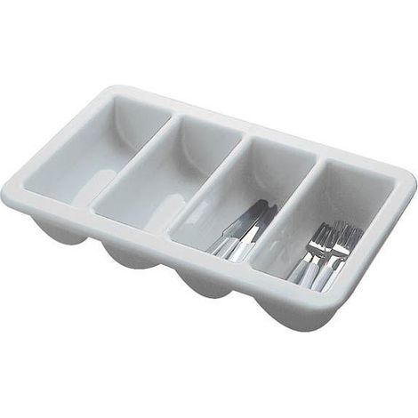 contenedor cubertero 4 compartimentos dispensador de cubiertos gastronorm gn 1/1 color gris aps
