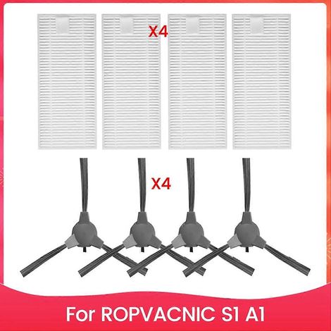 Pièces de rechange pour ROPVACNIC S1 A1 accessoires d'aspirateur robot brosse latérale filtres HEPA (1/5)