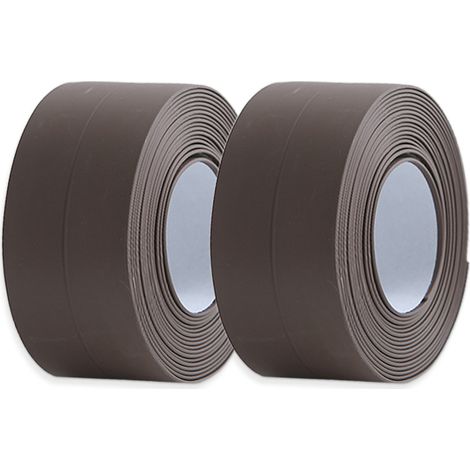 Ruban De Jointoiement Autoadhésif - 38 mm x 3,2 m - En PVC Souple Et Étanche - Pour Joint De Bain, Évier, Salle De Bains, Toilettes Et Plans De Travail (1/5)