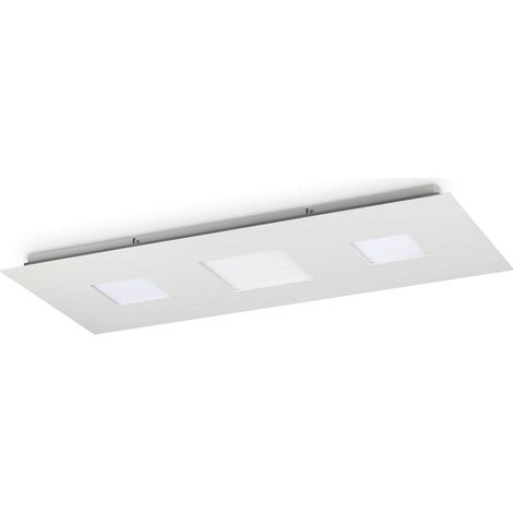 Plafoniera Moderna Relax Alluminio Bianco Led 58W 3000K Luce Calda (1/3)