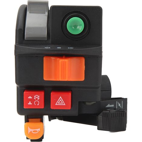 22 mm (7/8 Zoll) Motorrad-Lenkerschalter zur Steuerung von Scheinwerfer, Blinkern, Hupe, Start/Stopp und Ein/Aus für ATV/Quad (1/5)