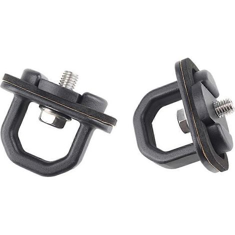 Lot de 2 anneaux de verrouillage pour coffre de pick-up américain, fixation latérale de benne, crochet pour Chevy Silverado (1/5)