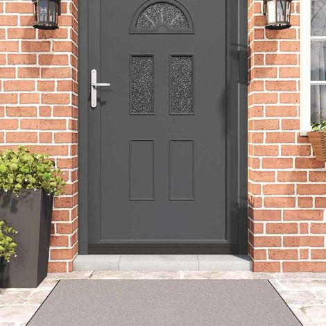 Selbstklebende Türbürstendichtungen 2 pcs Schwarz 100 cm