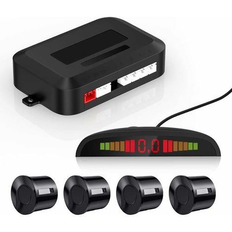 Noir Voiture Radar de Recul LED Parking Beep & park Assist Système avec Distance Affichage Rétro Aide au Parcage + 4 Capteurs-LIAIKI (1/5)