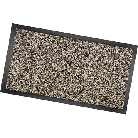 Zerbino Asciugapassi Antiscivolo Antinciampo Tessitura Morbida Retro Gommato 100% Made in Italy Beige - 40x70 cm