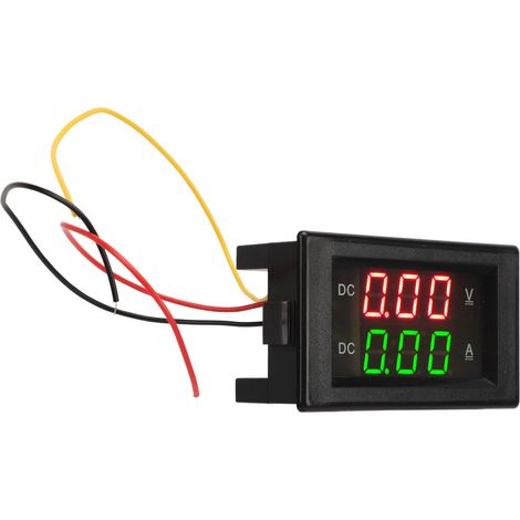 Voltmètre-ampèremètre 2 en 1 600 V 20 A à double affichage numérique LED pour voiture et moto (1/5)
