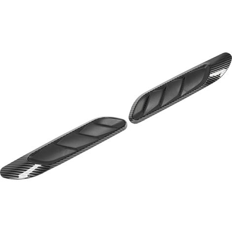 Paire de déflecteurs d'air latéraux en fibre de carbone, remplacement aérodynamique pour Mercedes Classe C W206 AMG-Line C63 2022+, style carbone, gauche et droite (1/5)