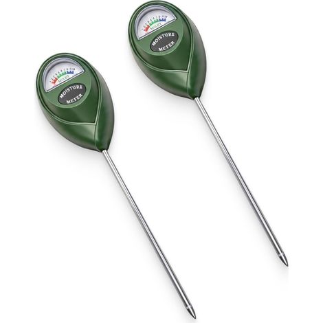 2PCS Testeur Humidité, Capteur Analogique Sans Piles, Hygromètre Sol Pour Jardin Et Pot, Outil Jardinage Intérieur Extérieur (1/5)
