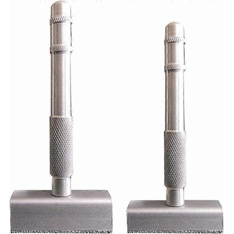Dresse-meule diamantée, 2 pièces. Dresse-meule diamantée portatif robuste en forme de T avec surface plane revêtue de diamant pour l'affûtage et l'ébavurage des meules. (1/5)