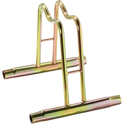 ANDRYS - Rastrelliera Porta Biciclette 1 Posto Alto, con Confica per Collegare i Porta Biciclette, anche per Bici con Freno a Disco, Zincato a Freddo, Colore Tropical Oro, 38.5 x 42 x 26 cm - Colore: 