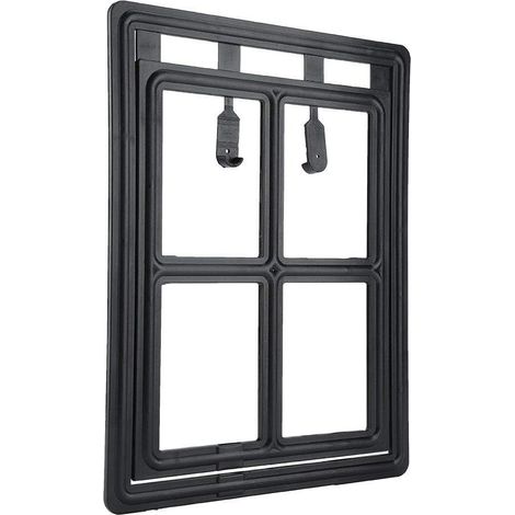 Porte À Bascule Pour Animaux - Cadre Avec Arrêt Automatique Pour Moustiquaire - Pour Portes Et Fenêtres - 1 Pièce