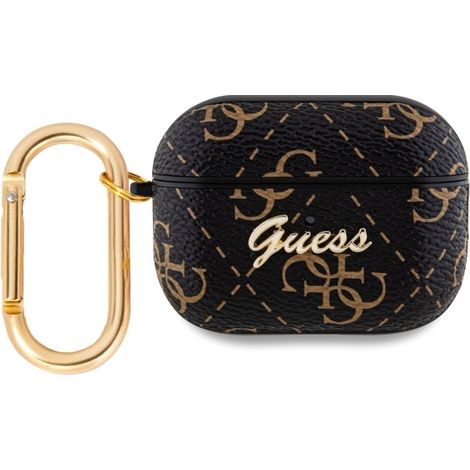 Guess GUAP2PG4GPK AirPods Pro 2 (2022/2023) Hülle schwarz/schwarz 4G Hook (1/4)