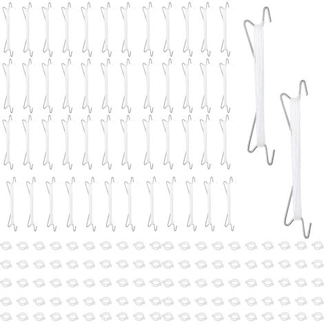 Crochet de Support de Tomate,50 Pièces Crochet de Tomates de Jardint avec 10m de Corde et 100 Pièces Clips de Support,Crochet De Tomate De Jardin,Tomate Crochets,Support à Tomate