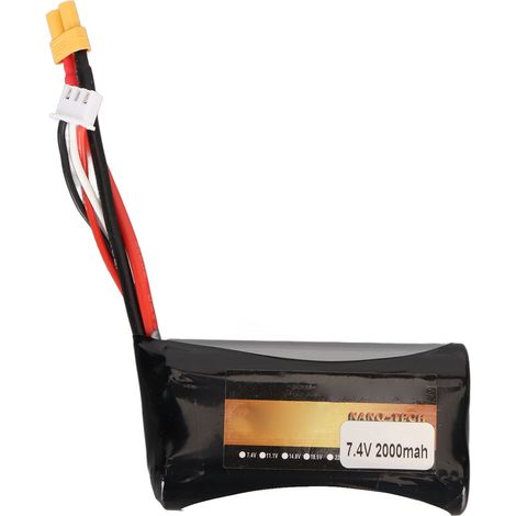 Batterie LiPo 7.4V 2000mAh XT30 pour Excavatrice RC 580 583 582, Légère et Haute Performance (1/5)