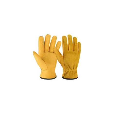 paires de gants de jardinage résistants aux épines pour homme et femme, respirants et confortables, gants de travail de sécurité en cuir durable pour jardin, cour, mécanicien, soudure