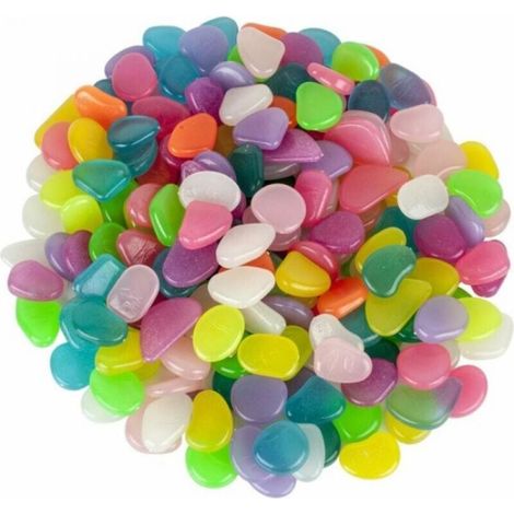 200 pierres de jardin colorées et lumineuses qui brillent dans le noir (1/5)