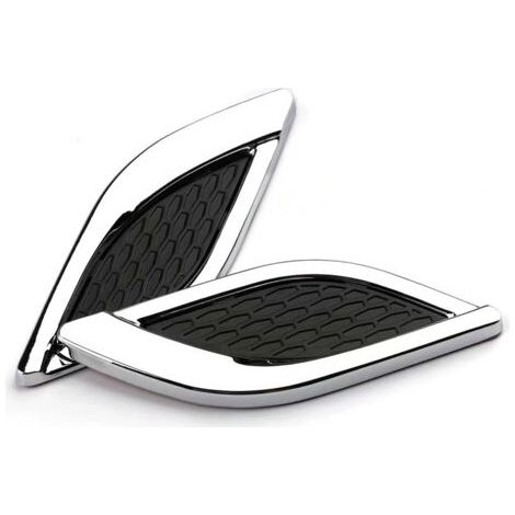 Luftauslass mit Haifischkiemen-Simulation, feiner Motorhauben-Dekoraufkleber, 3D-Fahrzeug-Tuning, drei Dekorpaare (1/5)