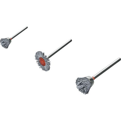 Lessmann Miniaturbürsten Set (3 mm Schleifborsten, je einer Rundbürste) 499801 (1/5)