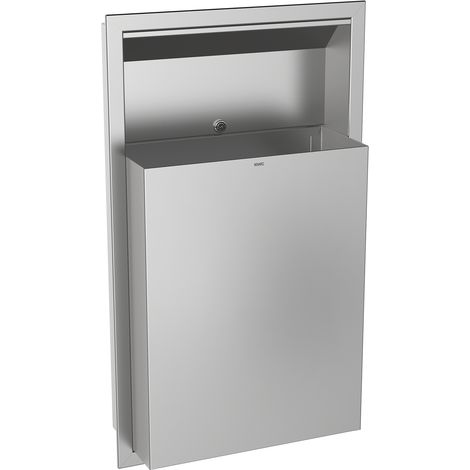 KWC AR Abfallbehälter, RODAN, Edelstahl,  408x690x169 mm, Unterputz, ca. 23 l