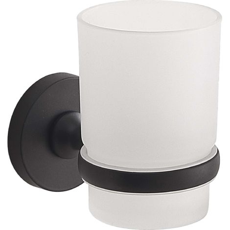 GEDY FP101400100 FELCE PLUS Portacepillos Negro Mate - ref: FP101400100 (1/2)