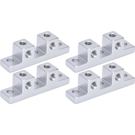 4 Stück 90°-Montagehalterung, doppelseitig, aus Aluminium, mit Verbindungsstütze für Roboter 3205‑0001‑0004 (1/5)
