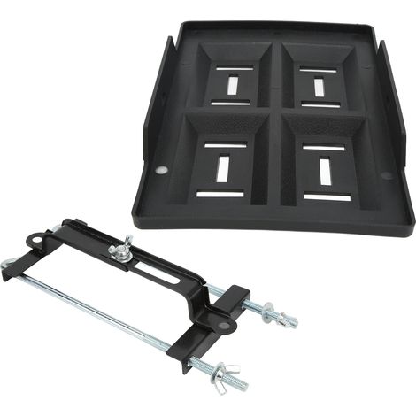 Plateau de maintien de batterie robuste pour voiture ou bateau avec support réglable universel pour batteries des séries 27, 30 et 31 (plateau 28 + support 27) (1/5)