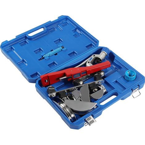 Kit de machine à plier les tuyaux, ensemble complet avec poignée ergonomique, design durable, Rouge vin (1/2)