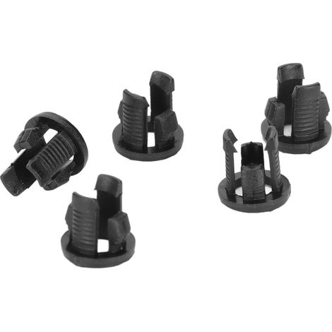 Lot de 200 supports LED en nylon 66 noirs 5mm, clips fixation pour diodes et ampoules sur panneau, température -20℃ à 120℃, ignifuge 94-V2 (1/5)