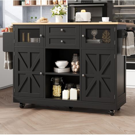 mobile contenitore 140x40 con piano pieghevole nero OKMYHOME (1/5)