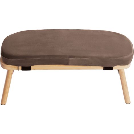 Banc de méditation pliable en bambou - Tabouret de méditation avec coussin de méditation pour s'agenouiller et s'asseoir (1/5)