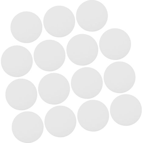 15 Pièces Diffuseur de Lumière Encastrée Rond en PC Blanc Haute Transmission, Anti-éblouissement, Aspect Affleurant, Usage Bureaux (1/5)