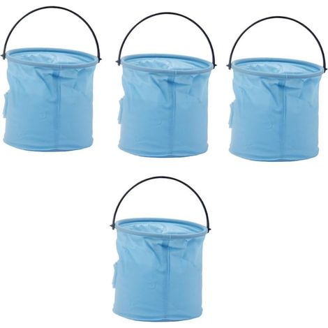 Seau à Laver 4pcs pour Pinceaux Pliable en Caoutchouc Portable pour Famille et Amis pour Pique-niques et Activités en Plein Air (1/5)