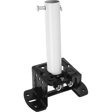 Support de montage pour ventilateur de plafond avec tige et accessoires, structure en fer robuste, installation sans outils, compatible avec les lumières de ventilateur à suspendre (1/5)