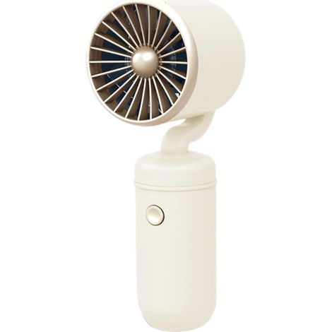 Mini Ventilateur esthétique, Forte durée de Vie de la Batterie, Placement sur Table, Charge Pratique, Ventilateur portatif ABS, Blanc (1/5)