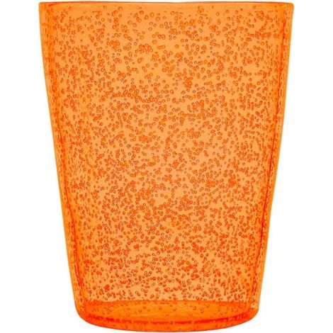 Zani Serafino Bicchiere da Acqua Synth in Metacrilato Orange Fluo