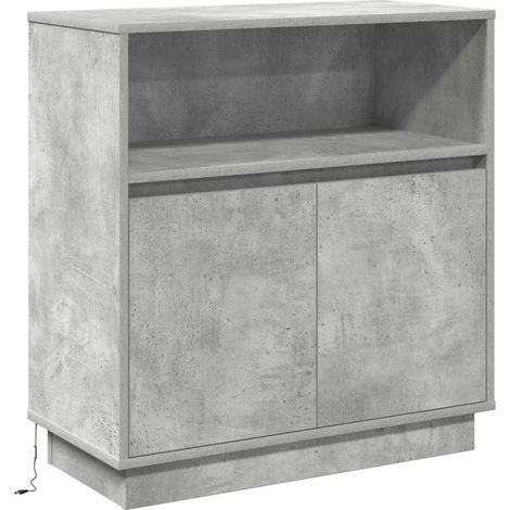 Maison Exclusive - Madia LED Grigio cemento 71 x 34,5 x 75 cm Legno multistrato
