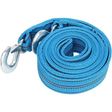 Bogseringsrem med ok 4m longueur 5 tonnes dernier haut hållfasthet Nylon pour voiture SUV RV remorque ATV