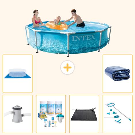 Intex Piscine Tubulaire Ronde - 305x76 cm - 7-pièces S20378 (1/4)