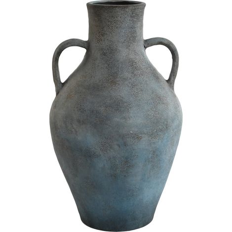 Jarron Terracota 25X25X44 Envejecido Gris (1/3)