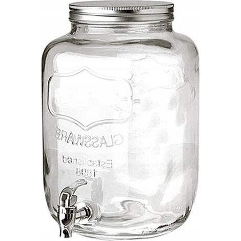 bocal de pique-nique en verre avec robinet 4 l (1/3)